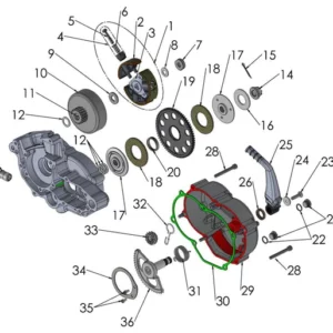 ENGINE - CLUTCH AND KICK LEVER 2022 CX50 FWE