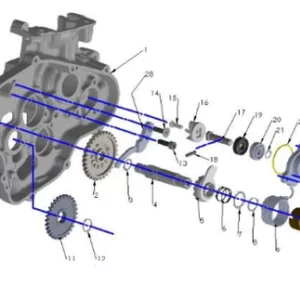 ENGINE - KICK MECHANISM & WATER PUMP - 2022 CX65