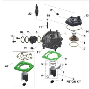 ENGINE - TOP END 2022 CX50 FWE