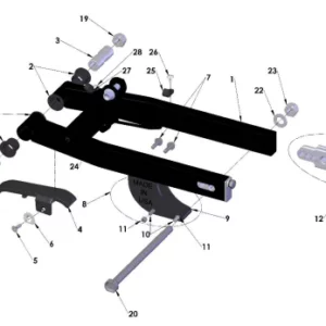 SWINGARM ASSEMBLY - 2023 CX50 JR