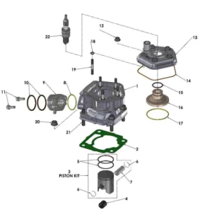 ENGINE - TOP END 2021 CX50 JR