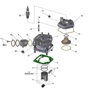 ENGINE - TOP END 2022 CX50 JR