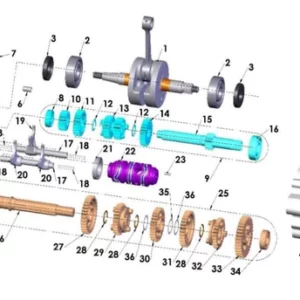 ENGINE - TRANSMISSION & INTERNAL - 2021 CX65