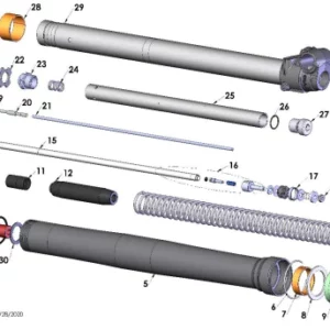 FORKS - LEG ASSEMBLY - NON BRAKE SIDE - 2021 CX65