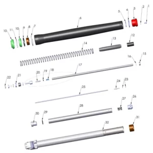 FORKS LEG ASSEMBLY - NON-BRAKE SIDE - 2022 CX50 SR