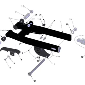 SWINGARM ASSEMBLY - 2022 CX50 JR